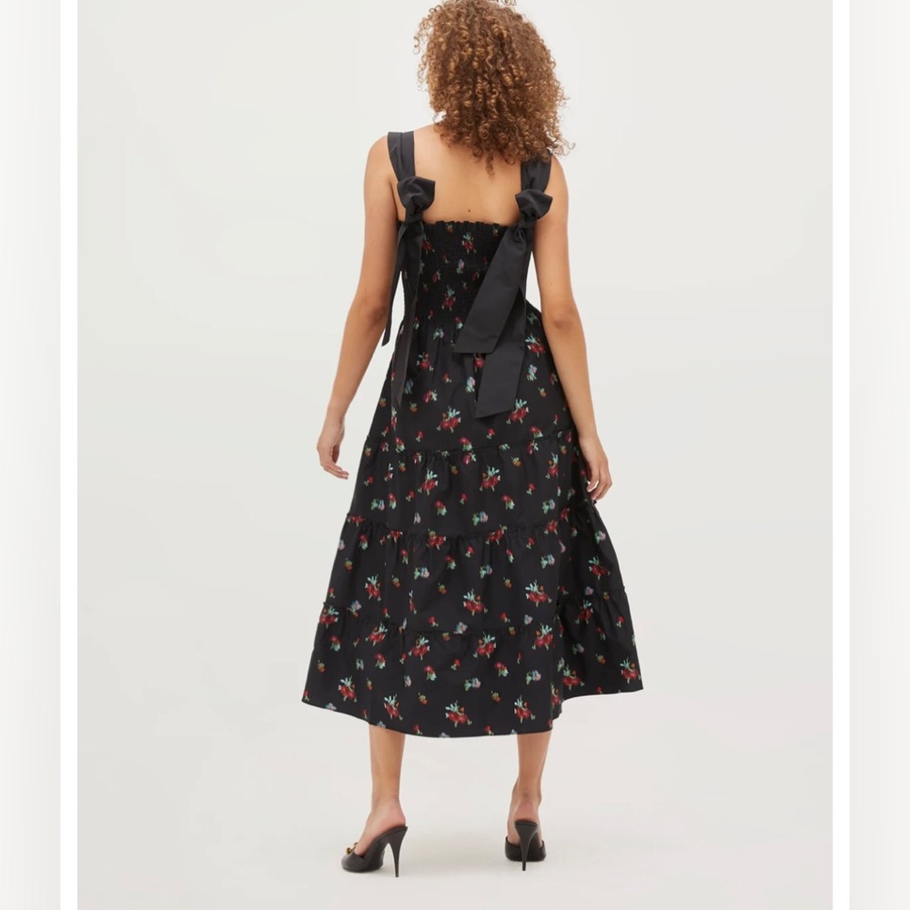 Hill House Home the ribbon Ellie nap dress black midi - Picture 2 of 10
